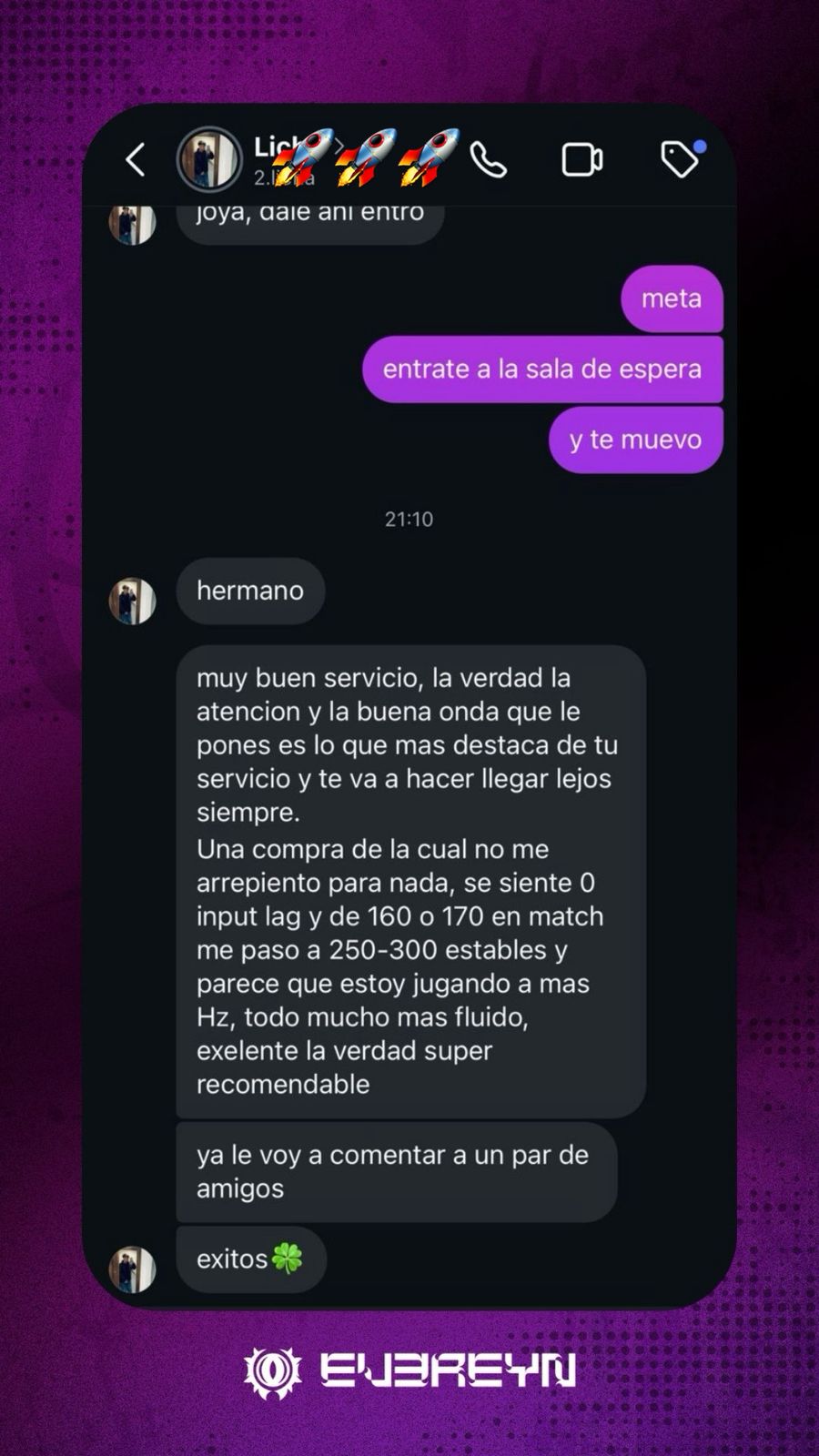 Feedback cliente