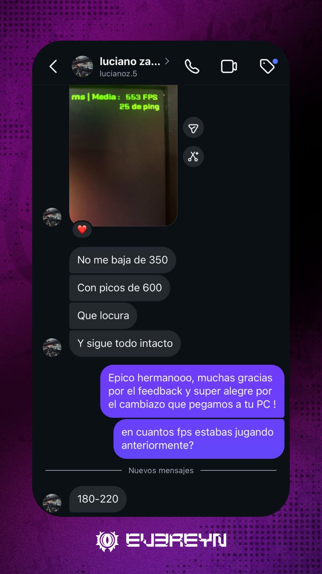 Feedback Luciano 553 FPS